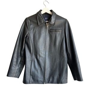 GAP | Jackets & Coats | Gap Genuine Lamb Leather Crop Jacket